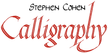 Stephen Cohen Calligraphy